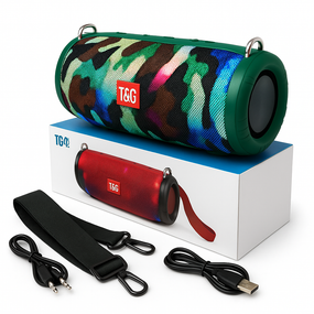 Активные колонки для дома TG642, Колонка с rgb светомузыкой, Маленькая колонка с подсветкой ES-85