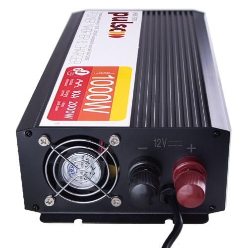 Перетворювач напруги/Зарядн. пристрій PULSO IMBC-1010/12V-220V/1000W/10A/мод.хвиля/клеми | Зображення 4