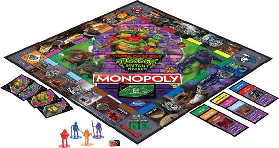 Настольная игра Monopoly. Teenage Mutant Ninja Turtles. Mutant Mayhem (Монополия. Ниндзя Черепашки) (английский) УЦЕНКА! | Зображення 2
