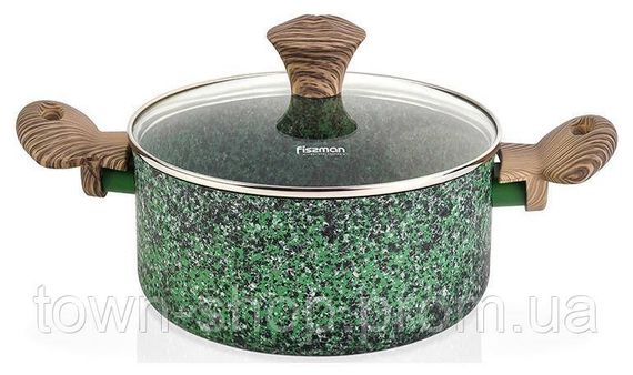 Кастрюля Fissman Malachite 2.7л с антипригарным покрытием EcoStone FN-4318