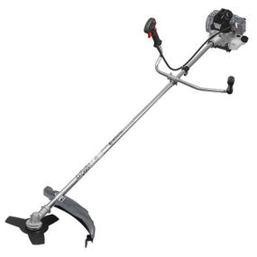 Мотокоса 1.5 кВт/2 л.с., 43 см3, котушка, 3 лопастний ніж, фреза 40 зубців, двоплечовий ранцевий ремінь1