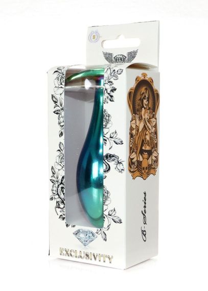 Анальная металлическая пробка Plug-Jewellery Multicolour PLUG- Clear L sexstyle | Зображення 2