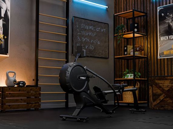 Гребний тренажер Trex Sport APRON TX-880RM аеромагнітний чорний | Зображення 1