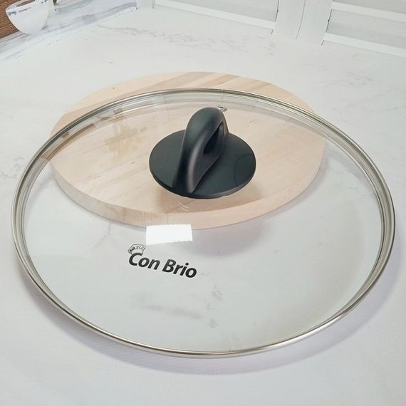 Кришка скляна Con Brio 26 см CB-9026р універсальна для каструль і сковорідок | Зображення 2