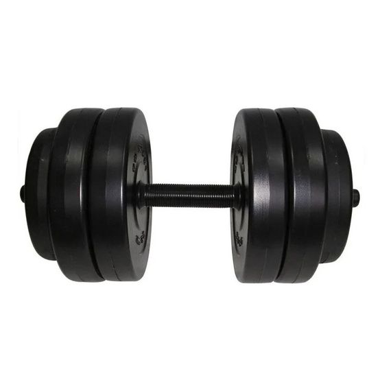 Гантель складальна композитна в пластиковій оболонці Rock pro 13 кг NE-PL-G-013 | Зображення 1