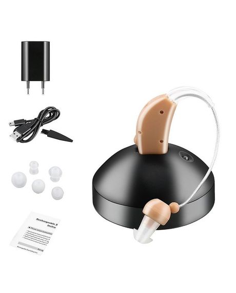 Слуховой аппарат Rechargeable Sound Amplifier TJZJY JZ-1088F с зарядным устройством заушный | Зображення 4