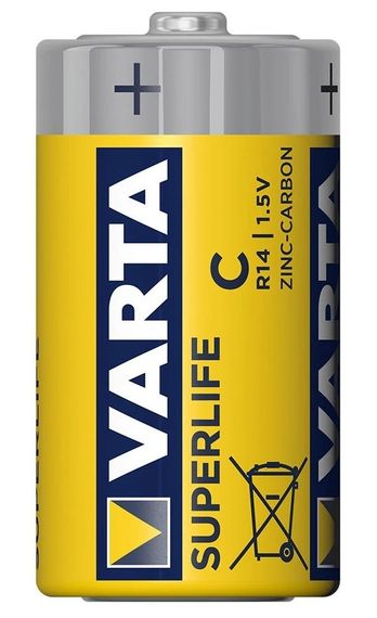 Элемент питания VARTA SUPERLIFE C BLI 2 ZINC-CARBON | Зображення 1