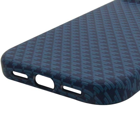 Чохол TPU+PC KVZV Triangular Pattern with Magnetic Fit для Apple iPhone 15 Pro (6.3") Blue | Зображення 4