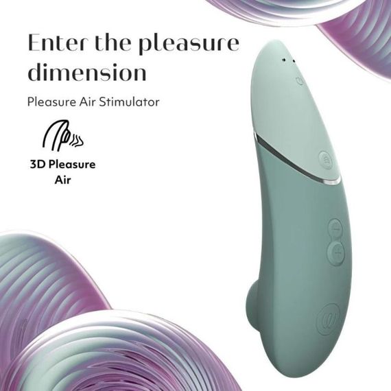 Безконтактний вакуумний кліторальний стимулятор Womanizer Next Sage, зелений Sex Aura | Зображення 5
