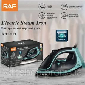 Утюг для любой одежды RAF R.1250 2200 Вт, Паровой утюг для разных типов тканей Мощный паровой LA-30