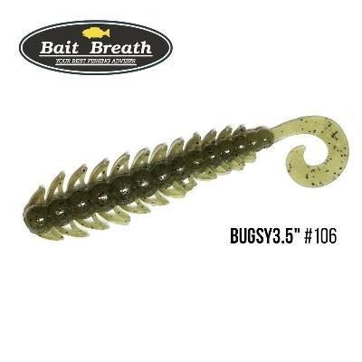 Силіконова приманка, Їстівний силікон Bait Breath BUGSY 3,5" (8 шт.) (106 Watermelon／Seed)