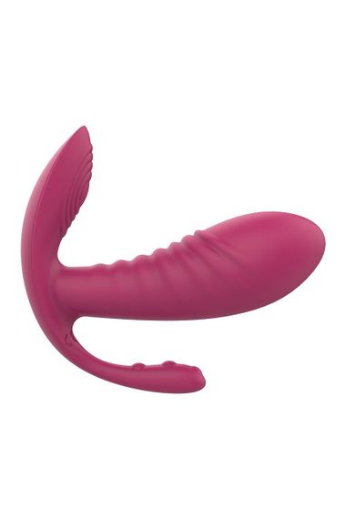 Масажер-вібратор рельєфний Dream Toys Essentials з потрійною стимуляцією, червоний Sex Aura | Зображення 3