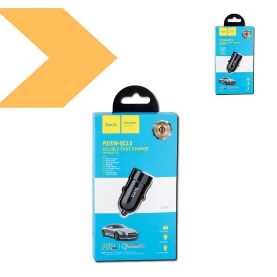 Автомобільний зарядний пристрій з підтримкою PD 20W та QC3.0 XPRO Z32B Speed Up (37356-01_191) | Зображення 1