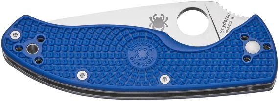 Ніж Spyderco Tenacious blue напівсерейтор | Зображення 2