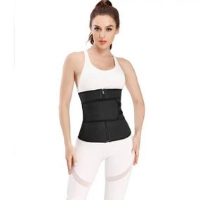 Утягивающий пояс для похудения Waist training corset Черный L