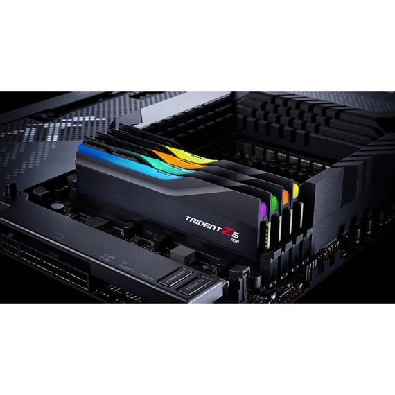 Модуль пам'яті для комп'ютера DDR5 96GB (2x48GB) 5600 MHz Trident Z5 RGB Matte Black G.Skill (F5-5600J4040D48GX2-TZ5RK) | Зображення 5