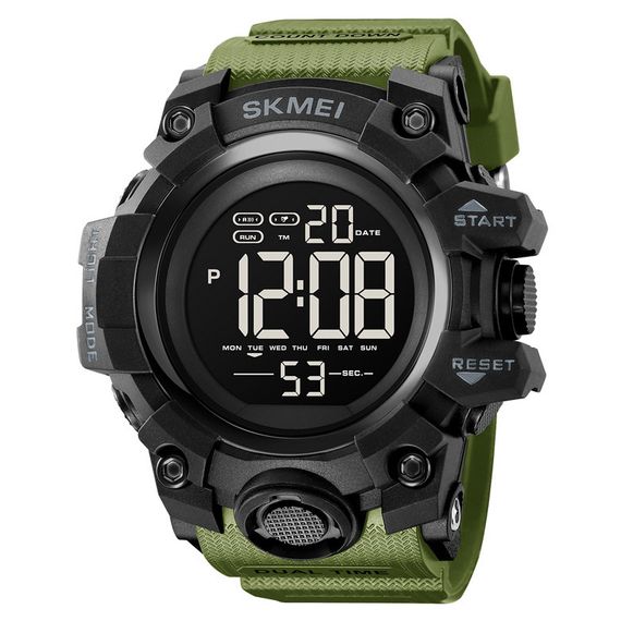 Кращі військові годинники SKMEI 2140AG, Спортивні міцні годинники для риболовлі та походів PV-31