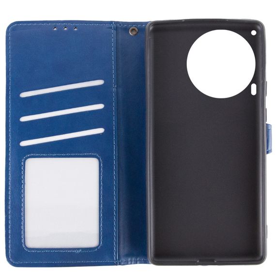 Шкіряний чохол-книжка GETMAN Gallant (PU) для TECNO Camon 30 (CL6) Синій | Зображення 6