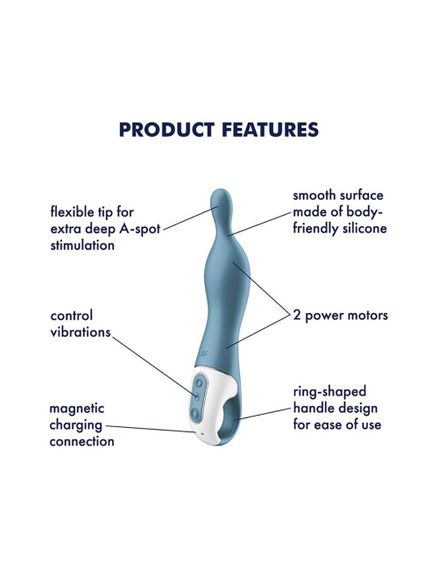 Вибратор для точки А Satisfyer A-Mazing 1 Blue | Зображення 2