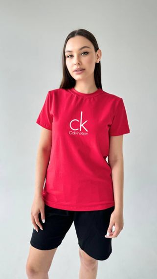 Жіноча футболка Calvin Klein червона | Зображення 1