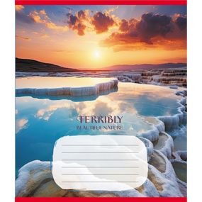 Зошит учнівський "Неймовірно красива природа" 024-560107L-1 в лінію, 24 аркуші