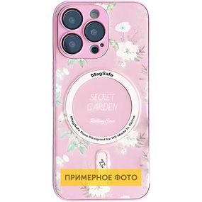 TPU+PC чехол Secret Garden with MagSafe для Apple iPhone 16 (6.1") Pink