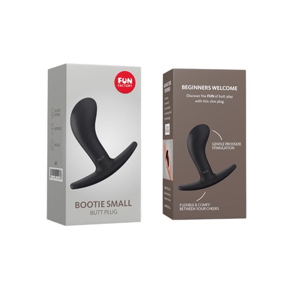 Анальна пробка Fun Factory BOOTIE S, чорна, діаметр 2,8 см, тонкий обмежувач sexstyle | Зображення 4