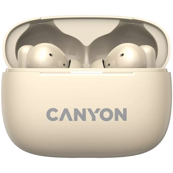 Навушники Canyon TWS-10 OnGo ANC ENC Beige (CNS-TWS10BG) | Зображення 1