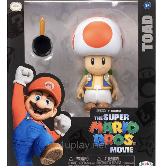 Коллекционная фигурка Тоада 13см Братья Супер Марио в кино Оригинал The Super Mario Bros Movie Toad
