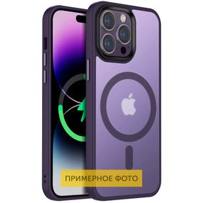 TPU+PC чохол Metal Buttons with MagSafe Colorful для Apple iPhone 16 Plus (6.7")