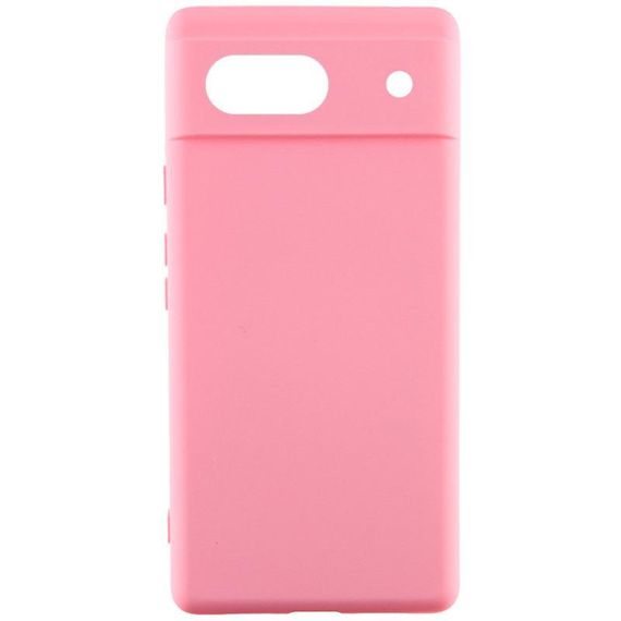 Чехол Silicone Cover Lakshmi Full Camera (AAA) для Google Pixel 7a Розовый / Light pink