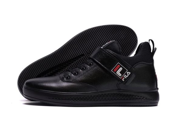 шкіряні зимові ботинки Fila Black | Зображення 4