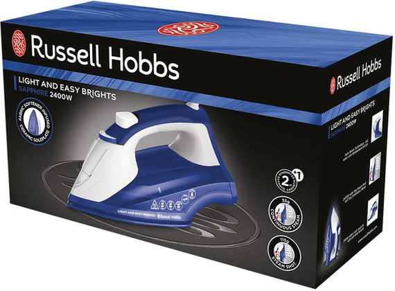 Праска з подачею пари Russell Hobbs 26483-56 Light & Easy Brights Sapphire Iron | Зображення 6