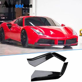 Карбоновые Флапсы Переднего Бампера (2015-2019) для Ferrari 488 GTB