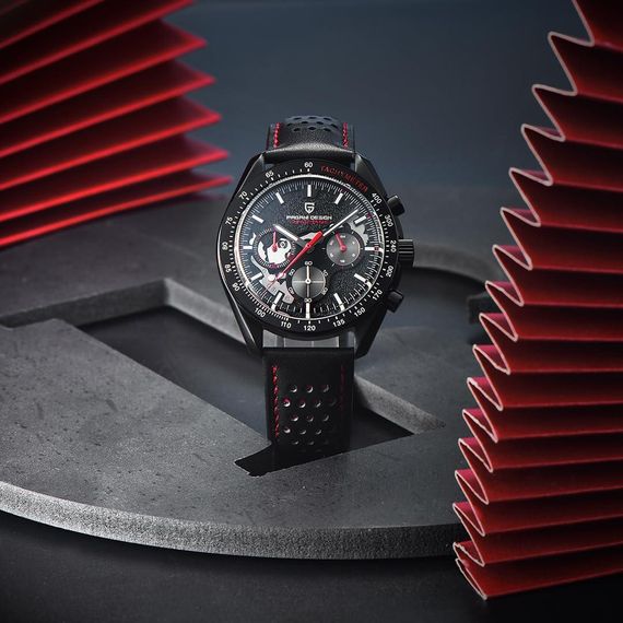 Годинник P2agani Design PD-1779 Black-Red | Зображення 1