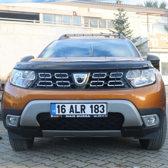 Накладки на противотуманки(ABS, серая) для Dacia Duster 2018-2024 гг | Зображення 1