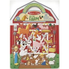 Набор для творчества Melissa&amp;Doug Объемные многоразовые наклейки Ферма (MD19408)