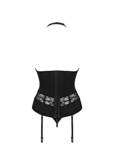 Еротичний чорний корсет Serafia corset XL/2XL Sex Aura | Зображення 2