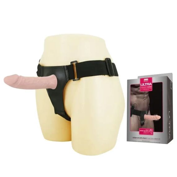 Страпон BAILE Vibrating Hollow Strap-on Multispeed Sex Aura | Зображення 1