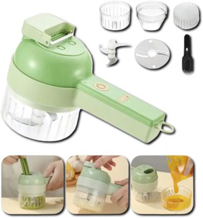 Електрична овочерізка 4в1 XPRO Food Chopper мини слайсер (43588-_151) | Зображення 1