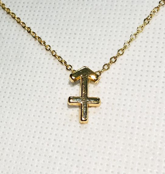 Колье Primo с подвеской знак зодиака Sagittarius (Стрелец) - Gold | Зображення 1