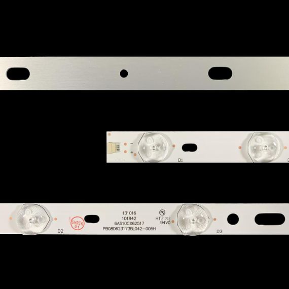 LED підсвітка TV 32" inch 620mm 3V 10-led PB08D623173BL042-005H 320B01301401 320F00501401 KG32AS620 2шт. | Зображення 1
