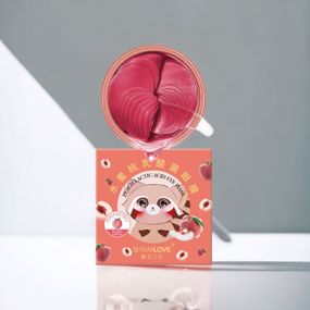 Гідрогелеві патчі під очі SERSANLOVE Peach Lactic Acid Eye Mask з екстрактом персика і лактобактеріями 60 шт
