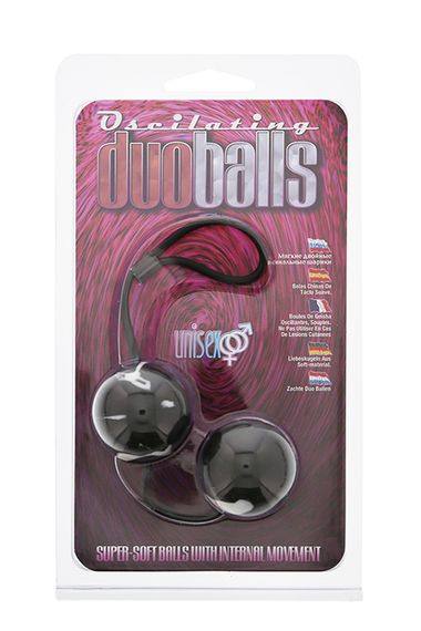Кульки MARBILIZED DUO BALLS, BLACK, Черный | Зображення 1