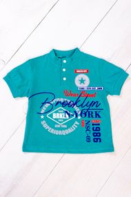 Футболка-поло для хлопчика Носи своє 128 Зелений (p-6127-46140)