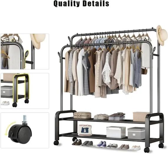 Стійка-вішалка для одягу та взуття подвійна Multipurpose Hanger | Зображення 5