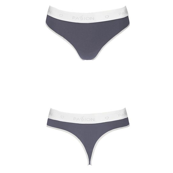 Спортивні трусики-стрінги Passion PS007 PANTIES dark grey, L | Зображення 3
