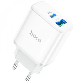 МЗП Hoco C105A Stage PD20W+QC3.0 (1USB-A/1C) White