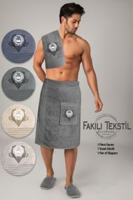 Набір чоловічий Fakili Sauna С темно-сірий