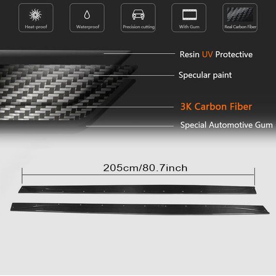 Накладки на пороги V5 (для F82/F83, Карбон) для BMW 4 серия F-32 2012-2020 гг | Зображення 4